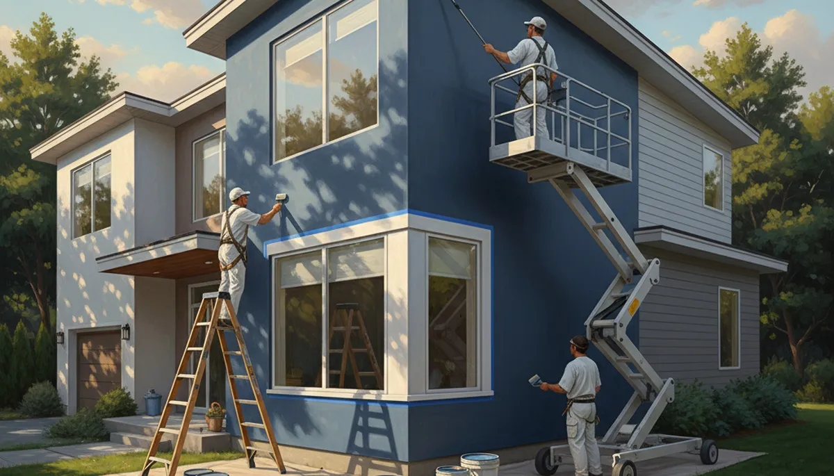 Denver exterior house painting service protecting homes from sun, hail, and temperature changes